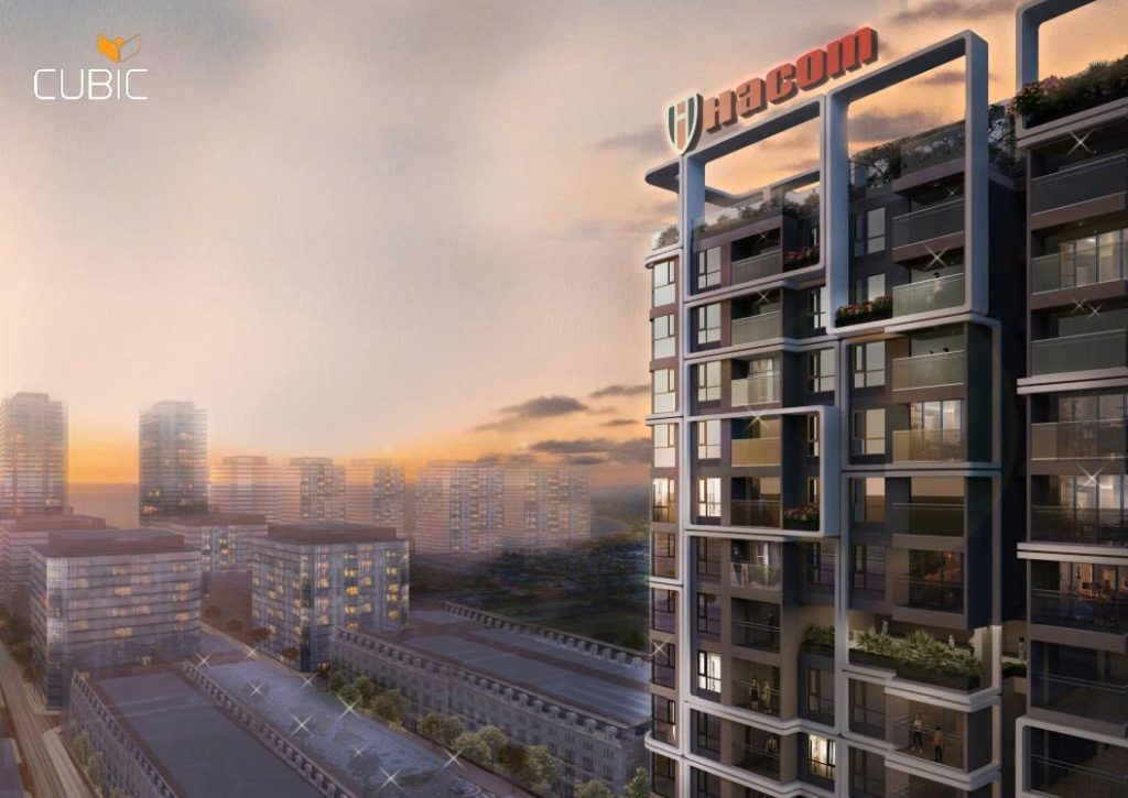 view trên cao có logo